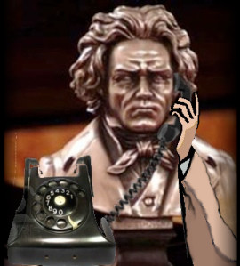 Beethoven aan de telefoon